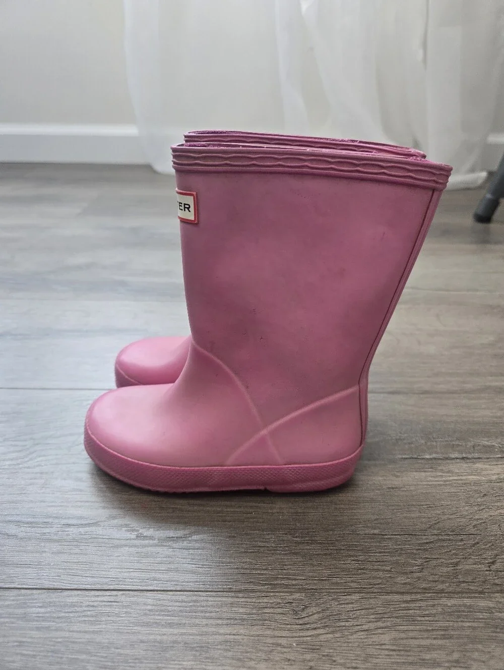 Hunter Pink Kids Classic Rain Boots Toddler Size 7 Waterproof Outdoor